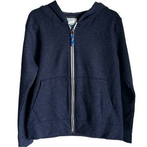 Crewcuts Kids Unisex Navy Zip-Up Hoodie Size 10